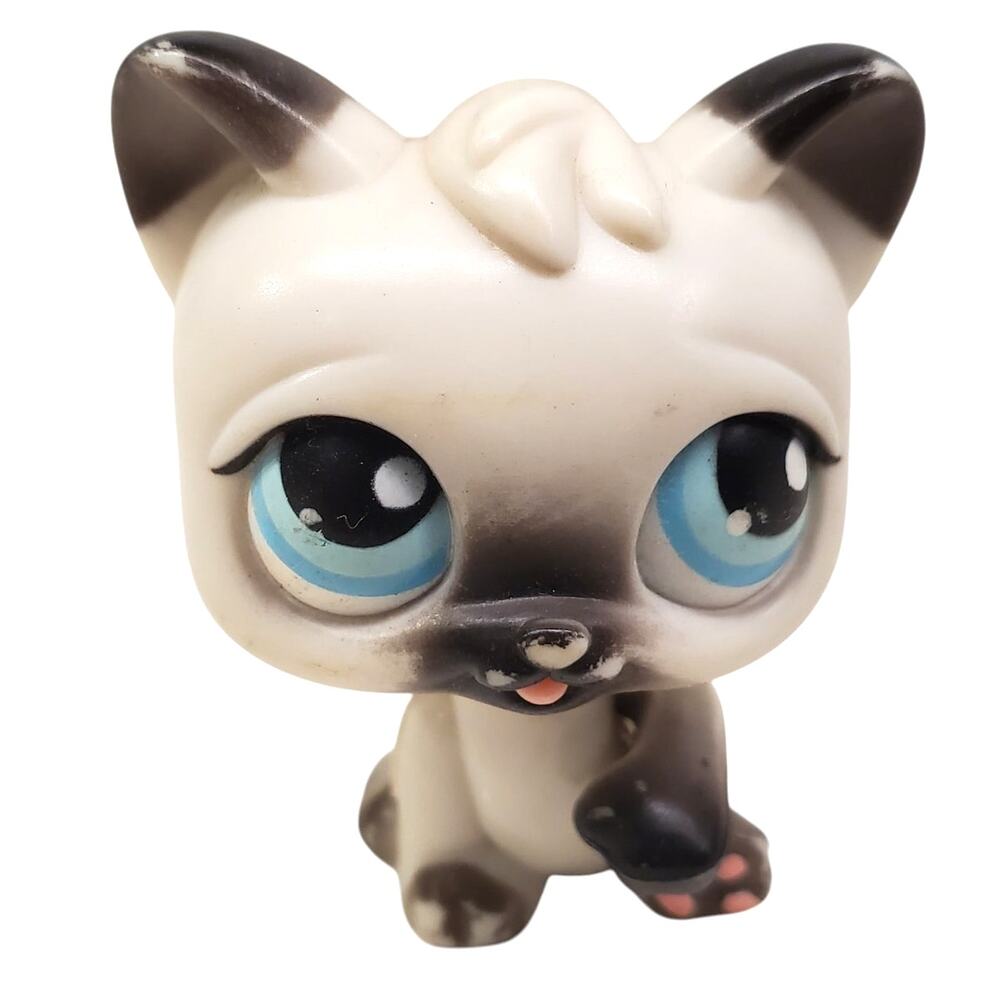 Hasbro Littlest Pet Shop Siamese Cat from the 2005 Magic Motion Series LPS #180